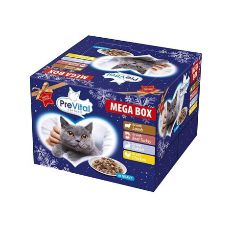 Prevital Mega Box masový výběr v omáčce Zimní edice 24 × 100 g