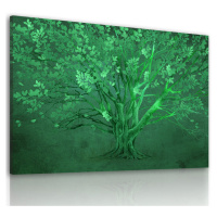 Obraz na plátně GREEN TREE různé rozměry Ludesign ludesign obrazy: 70x50 cm