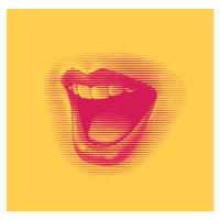 Umělecký tisk Woman's mouth laughing and smiling, GeorgePeters, (40 x 40 cm)