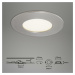 BRILONER LED vestavné svítidlo, pr. 8,5 cm, 5,5 W, matný nikl IP44 BRI 7282-012