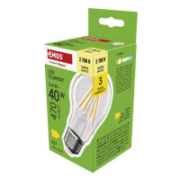 LED žárovka Filament A60 / E27 / 3,4 W (40 W) / 470 lm / teplá bílá