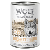 Wolf of Wilderness Adult 6 x 400 g - se spoustou čerstvé drůbeže - Mossy Miles - drůbež s králič