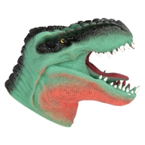 Tyrannosaurus Rex na ruku Dino World, Zeleno-hnědý, silikonový