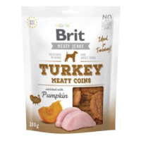 Brit pamlsky Jerky Turkey Meaty Coins 200 g