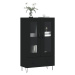 vidaXL Skříň highboard černá 69,5 x 31 x 115 cm kompozitní dřevo