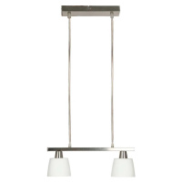 Bílé stropní svítidlo se skleněným stínidlem 40x11 cm Hybryda – Candellux Lighting