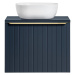 ArtCom Koupelnová skříňka s umyvadlem a deskou SANTA FE Blue DU60/1 | 60 cm