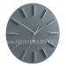 Designové nástěnné hodiny Future Time FT2010GY Round grey 40cm