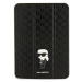 Pouzdro Karl Lagerfeld iPad 10.9" Folio Magnet Allover Cover black Saffiano Monogram Ikonik (KLF