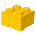 LEGO Úložný box 250 x 250 x 180 mm - žlutý