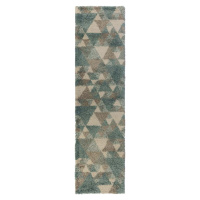 Modro-šedý koberec Flair Rugs Nuru, 60 x 230 cm