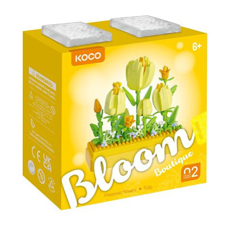 KOCO Stavebnice mini Tulipány Teddies