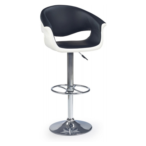 HALMAR Barová židle Irmen bílo-černá