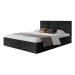Čalouněná postel PORTO rozměr 140x200 cm Tmavě šedá