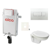 Cenově zvýhodněný závěsný WC set Alca k zazdění + WC S-Line S-line Pro SIKOAP5