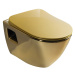 SAPHO PAULA závěsná WC mísa, 35,5x50cm, zlatá TP325-AK00