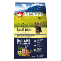 ONTARIO Dog Adult Mini Lamb & Rice 6,5 kg