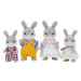 Sylvanian family Rodina šedých králíků