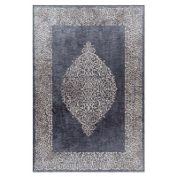 Antracitový pratelný běhoun 80x250 cm Fiesta – Ayyildiz Carpets