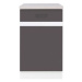 JAMISON, skříňka dolní 50 cm, pravá, wolfram šedý, pracovní deska beton DOPRODEJ