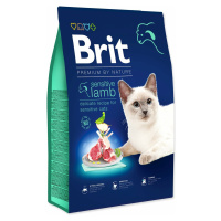 Krmivo Brit Premium by Nature Cat sensitive Lamb 8kg
