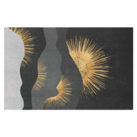 Ilustrace Abstract golden art. Rich texture. Modern, Luzhi Li, (40 x 26.7 cm)