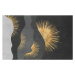 Ilustrace Abstract golden art. Rich texture. Modern, Luzhi Li, 40x26.7 cm