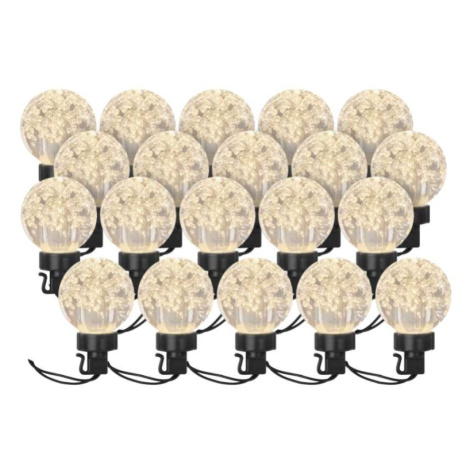 LED světelný řetěz – 20x párty žárovky, 7,6 m, venkovní i vnitřní, teplá bílá EMOS