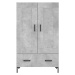 vidaXL Skříň highboard betonově šedá 69,5x31x115 cm kompozitní dřevo