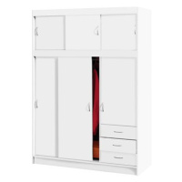 IDEA nábytek Skříň s posuvnými dveřmi 3000, bílá