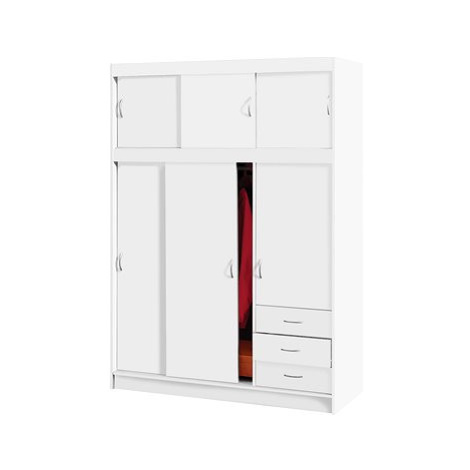 IDEA nábytek Skříň s posuvnými dveřmi 3000, bílá