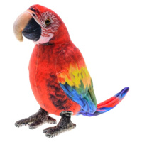 Papoušek Ara plyšový 20cm červený