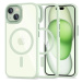 Kryt TECH-PROTECT MAGMAT MAGSAFE IPHONE 15 GREEN/CLEAR (5906302307982)