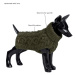 Ručně pletený svetr pro psy Paikka - tmavě zelený Velikost: 45