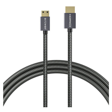BlitzWolf Kabel HDMI na HDMI, Blitzwolf BW-HDC4, 4K, 1,2 m (černý)