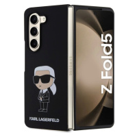 Karl Lagerfeld Liquid Silicone Ikonik NFT Kryt Samsung Galaxy Z Fold5 černý