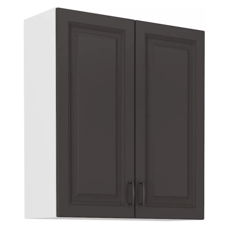 Kuchyňská skříňka STILO grafit mat/bílá 80g-90 2f BAUMAX