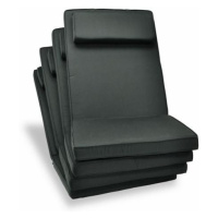 Divero 40991 Sada 4 x polstrování na židli - antracit