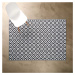 COLOUR CLASH Venkovní koberec mozaika 200 x 150 cm - černá/bílá