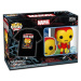 Funko POP! & Tee: Marvel- Holiday Iron Man (GITD) S