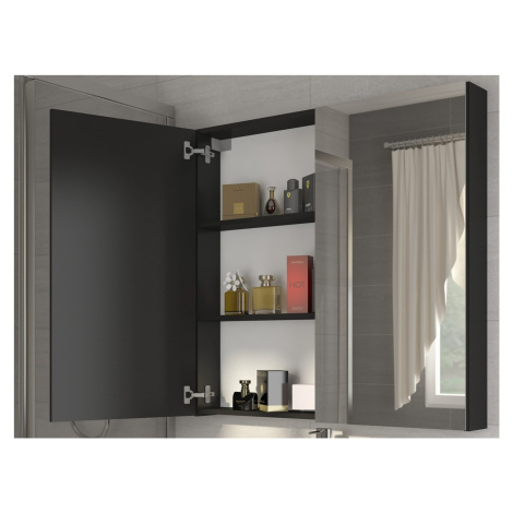 Koupelnová skříňka KINPOLA 60 cm, černá, 5 let záruka MORAVIA FLAT