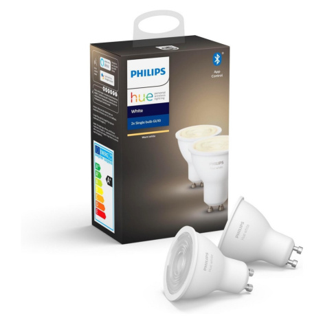 Philips SADA 2x LED Stmívatelná žárovka Philips Hue WHITE GU10/5,2W/230V 2700K