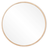 Nástěnné zrcadlo s rámem z masivního dubového dřeva Gazzda Look, ⌀ 32 cm
