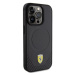 Ferrari hard silikonové pouzdro iPhone 15 PRO 6.1" black Carbon Metal Logo MagSafe