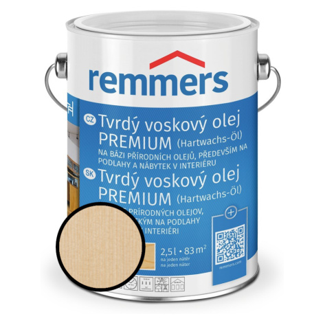 Olej tvrdý voskový Remmers Premium 0695 bezbarvý 2,5 l
