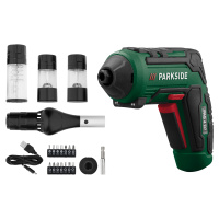 Parkside® Sada aku šroubováku s grilovacím příslušenstvím PAS 4 D7