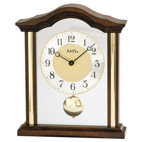 Luxusní dřevěné stolní hodiny 1174/1 AMS 23cm FOR LIVING