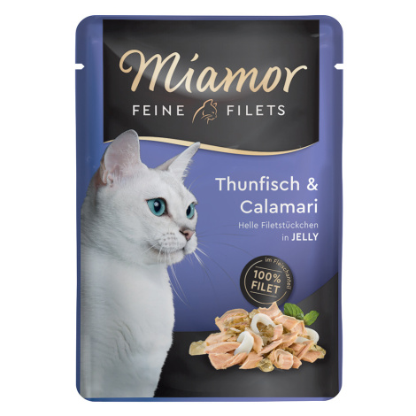 Miamor Feine Filets v želé 6 x 100 g - tuňák & kalamáry