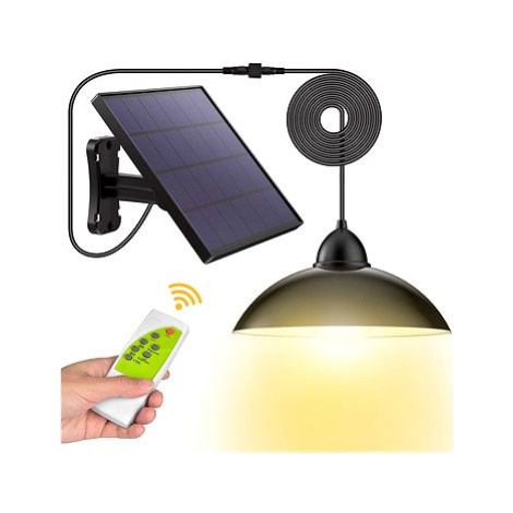 LEDSolar 12 solární závěsná lampa na zahradu s dálkovým ovládáním, iPRO, 8W, studené světlo Bezdoteku