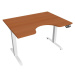 Office Pro psací stůl Hobis Motion MS ERGO 2 Šířka: 120 cm, Barva desky: třešeň, Barva kovu: bíl